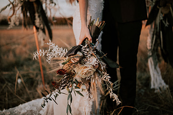 Flowers, Wedding, Bouquet, Hands HD wallpaper