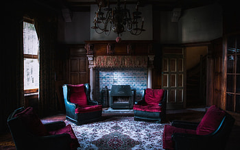 Miscellanea, Miscellaneous, Living Room, Chairs, Fireplace, Chandelier, Armchairs, Floors HD wallpaper