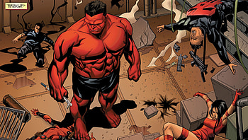 Comics - Thunderbolts Red Hulk Elektra Punisher Deadpool Agent Venom HD wallpaper
