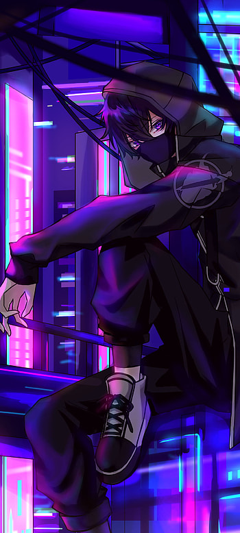 Neon VTuber Night | Shadowstream VTuber | Cyber Idol: Midnight Neon | Neon Drift, Anime, Virtual Youtuber HD phone wallpaper