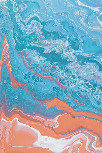 Abstract, Waves, Divorces, Paint, Stains, Spots HD phone wallpaper