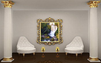 Candles, Miscellanea, Miscellaneous, Room, Chairs, Column, Columns, Armchairs HD wallpaper