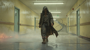 Hooded Figure, Fog HD wallpaper