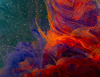 Abstract, Water, Paint, Liquid, Particles, Ink HD wallpaper