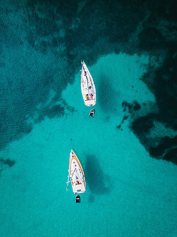 Nature, Water, Boats, View From Above, Ocean HD phone wallpaper