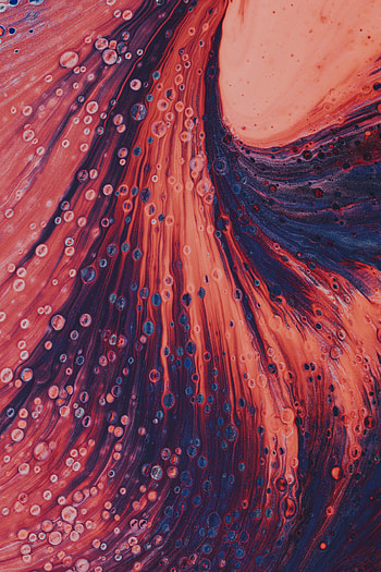 Abstract, Bubbles, Divorces, Texture, Paint, Mixing HD phone wallpaper