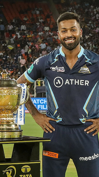 IPL Final Rajasthan Royals, Hardik Pandya, Gujarat Titans, trophy HD phone wallpaper