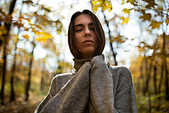 Autumn Muse — Model Quad, woman, model HD wallpaper