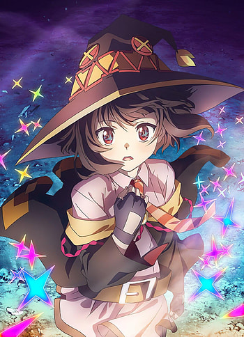 Megumi Carmesí, art, kono_subarashi, anime, konosuba HD phone wallpaper