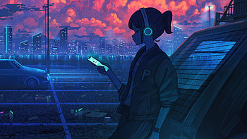 Break Time, anime-girl, anime, artist, artwork, digital-art HD wallpaper
