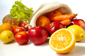 Food, Apples, Lemon, Tomato, Carrot HD wallpaper
