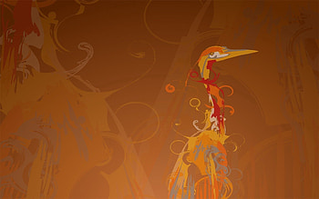 Abstract, Bird, Paint, , Drawing HD wallpaper