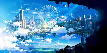 Art, Attractions, Park, Ferris Wheel, Future HD wallpaper