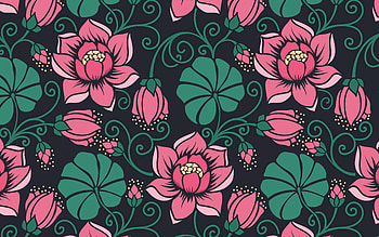 abstract floral backgrounds, , floral art, background with flowers, floral patterns, retro floral background HD wallpaper