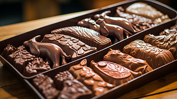Exquisite Chocolate Delights, AI Art, food, chocolate HD wallpaper