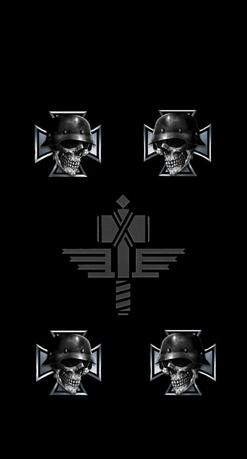 iron cross, hammer, manowar HD phone wallpaper