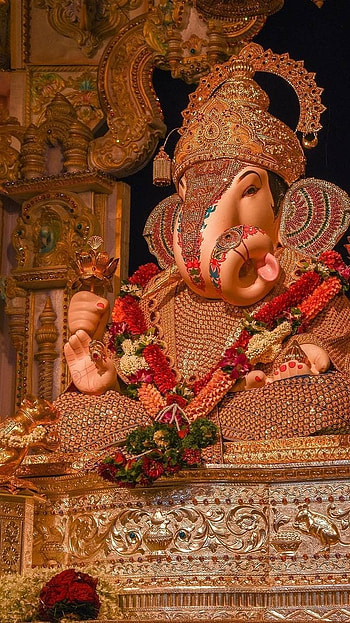 Ganpati, Lord Ganesha, Vighnaharta HD phone wallpaper