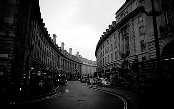 Cities, Night, Building, Evening, Bw, Chb, Street HD wallpaper