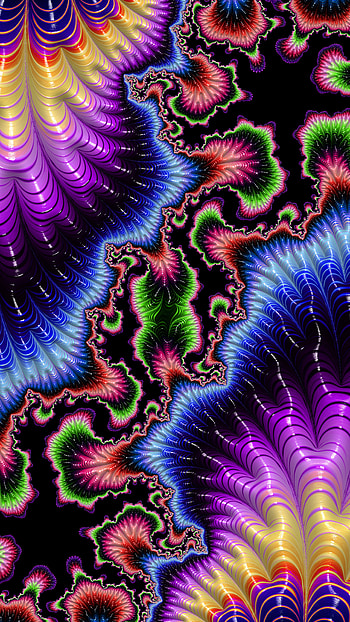 Fractal Art Trippy Psychedelic Background for Smart, trippy, colorful, colors, psychedelic, Abstract, fractal HD phone wallpaper