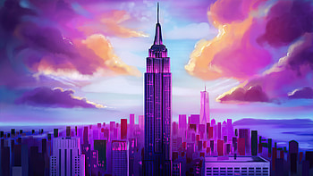 Tall Buildings Minimal , buildings, minimalism, minimalist, artist, artwork, digital-art HD wallpaper