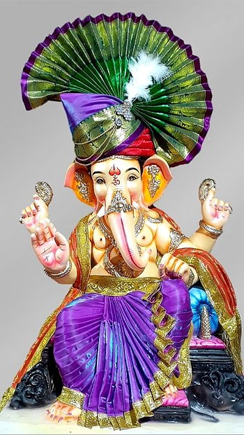 Ganpati Ka, Beautiful, Green Feta HD phone wallpaper