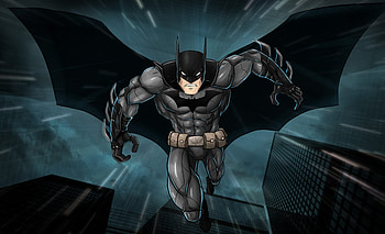 Artwork, angry batman, dive HD wallpaper