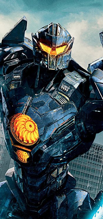 Pacific Rim, Giant robot battles, Alien invasion, Sci-fi action HD phone wallpaper