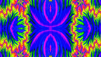Trippy Fractal Art, trippy, psychedelic, aesthetic, Abstract, fractal HD wallpaper