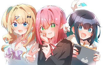 Runa, Hakari & Konoha - Stunning Anime Crossover, Anime, crossover HD wallpaper