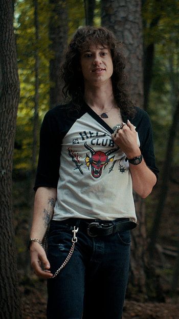 Eddie Munson, Forest Background HD phone wallpaper