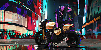 Girl On Bike Art, biker, artist, artwork, artstation HD wallpaper