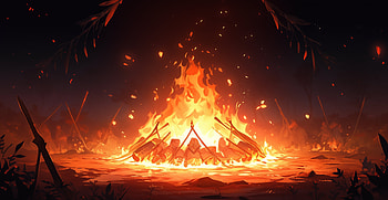 Enchanting Bonfire Night, bonfire, artistic, fire HD wallpaper