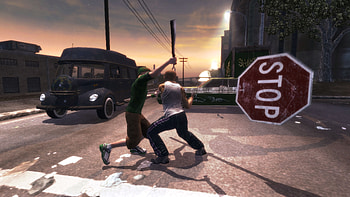 Catch the Stop Sign, stop, sign, high definition, , saints row 2, gang HD wallpaper