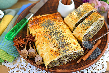 Strudel Food, , Background HD wallpaper