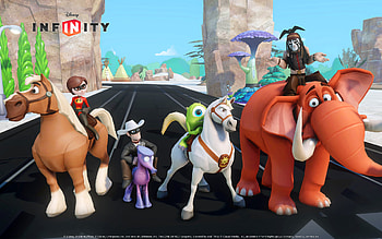 Tonto, Mike Wazowski, The Lone Ranger, Helen Parr, video game, Disney Infinity HD wallpaper