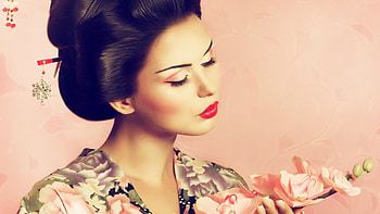 Asian Beauty, makeup, girl, hairstyle, japan HD wallpaper