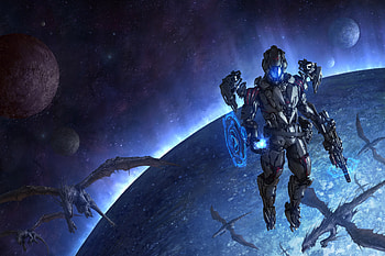 Dragons Scifi Space Cyborg Space , scifi, cyborg, space, dragon HD wallpaper