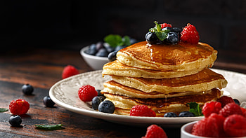 Delicious pancakes, CNN travel, Mouthwatering treat, Culinary delight HD wallpaper