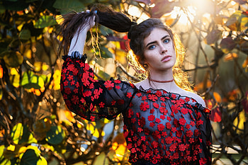ღ, Girl, Dress, Look, Hair HD wallpaper