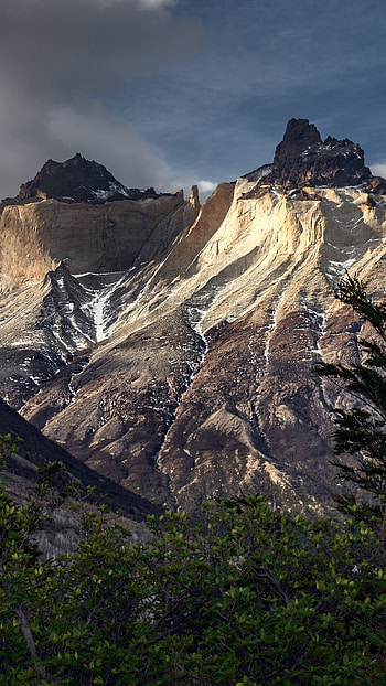Mountains, Chile, Patagonia, Torres del Paine HD phone wallpaper