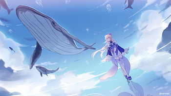 Sangonomiya Kokomi, video game, Genshin Impact HD wallpaper