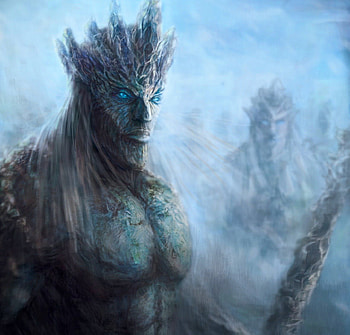Game of Thrones - White Walkers, winter, tv show, a song of ice and fire, HBO, , , westeros, GoT, abstract, snow, fantastic, medieval, game, entertainment, house, Game of Thrones, white walkers, essos, artwork, fantasy, show, thrones, George R R Martin, ice, skyphoenixx1 HD wallpaper