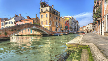 Italy's Venice, Bridges, Cityscapes, Canals, Nature, Italy HD wallpaper