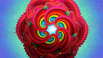 Radial Fractal HD wallpaper