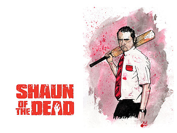 Shaun (Shaun Of The Dead), Simon Pegg, Movie, Shaun Of The Dead HD wallpaper