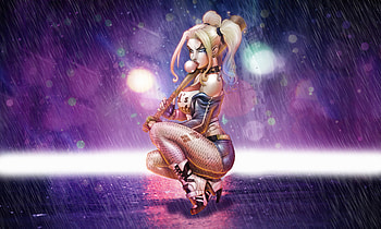 Harley Quinn With Baseball Bat , harley-quinn, superheroes, artist, artwork, digital-art HD wallpaper