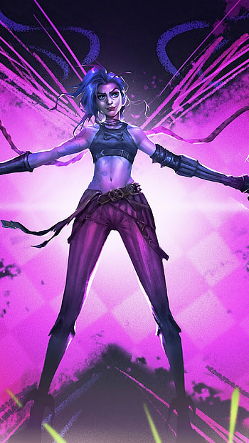 Arcane: League of Legends, Jinx , Netflix series HD phone wallpaper