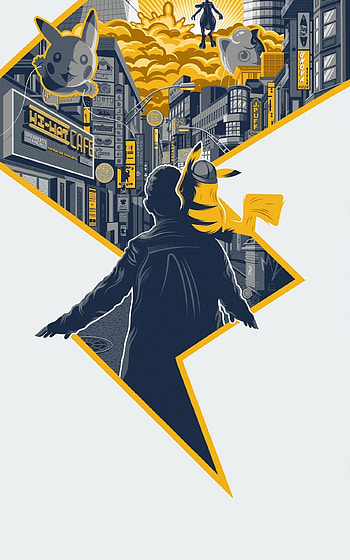 Pokemon Detective Pikachu, genre, 3D laginate aesthetics, Pikachu and Pokeball HD phone wallpaper