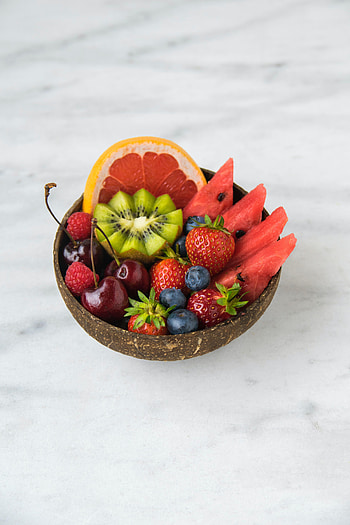 Fruits, Food, Strawberry, Cherry, Kiwi, Bilberries, Berries, Watermelon HD phone wallpaper