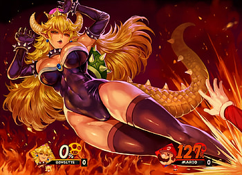 Bowsette, , ecchi, mario HD wallpaper